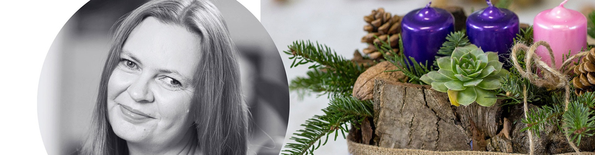 Adventi asztaldísz készült Karván Adventi asztaldísz készült Karván