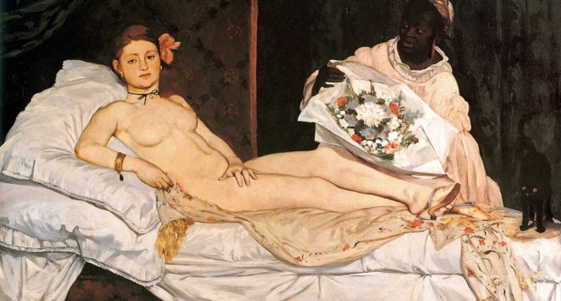 Manet egyik leghíresebb képe, az Olympia